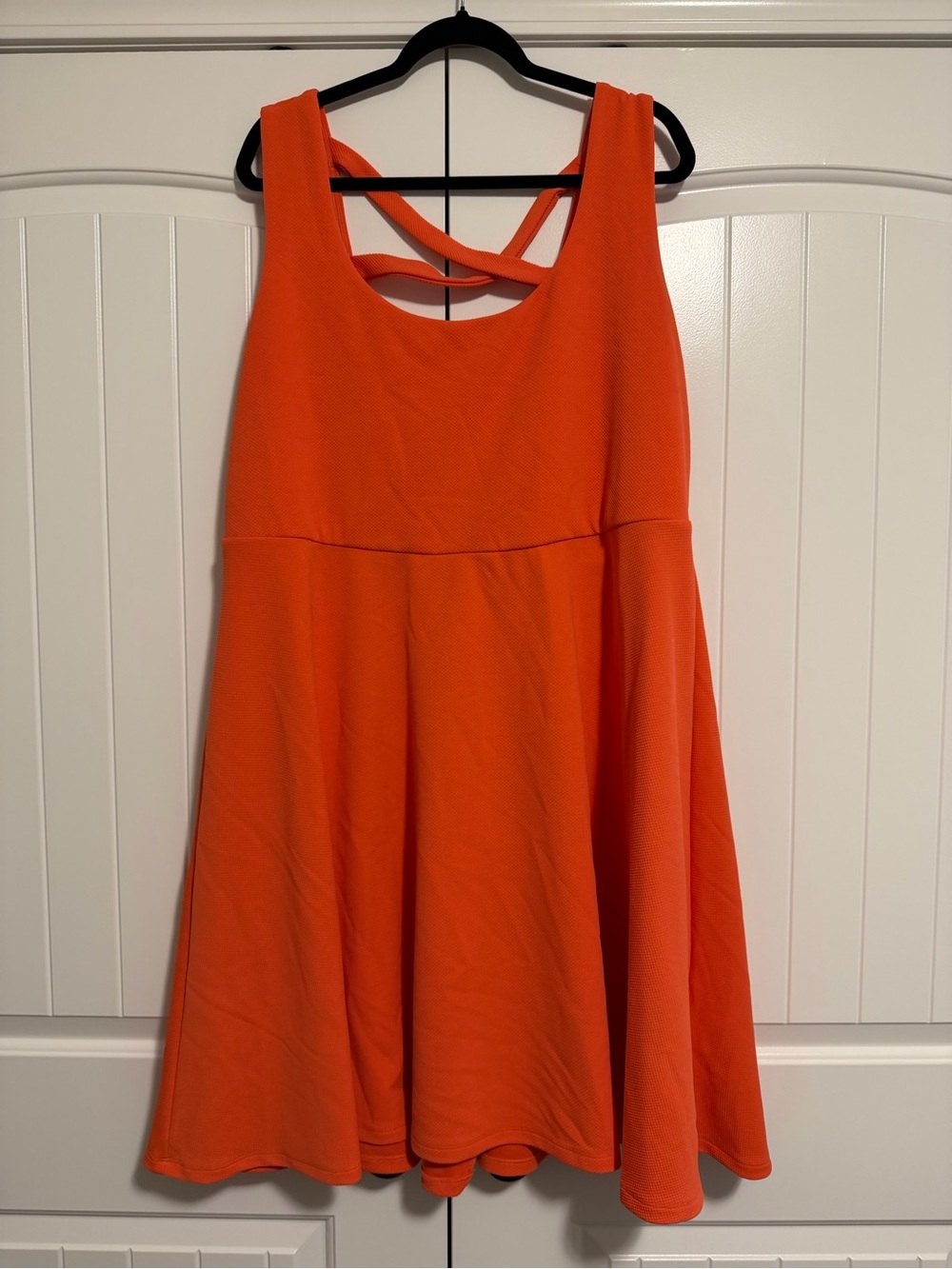 torrid Bright Orange Fit-and-Flare Dress